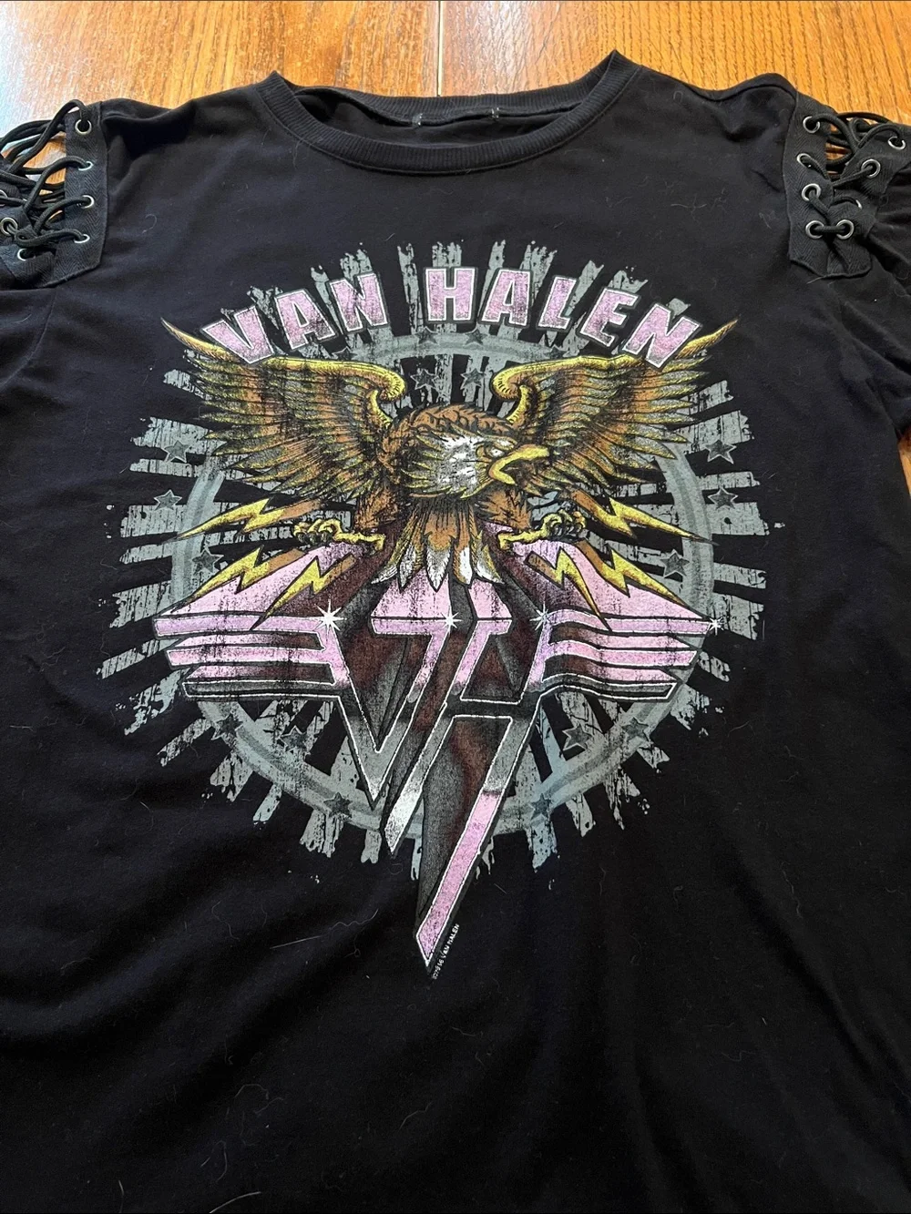 Black Graphic Van Halen Band With Eagle Tee Size XL